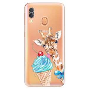 Odolné silikonové pouzdro iSaprio - Love Ice-Cream - Samsung Galaxy A40