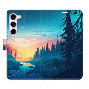 Flipové pouzdro iSaprio - Magical Landscape - Samsung Galaxy S23 5G