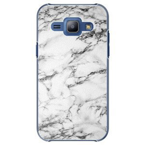 Plastové pouzdro iSaprio - White Marble 01 - Samsung Galaxy J1