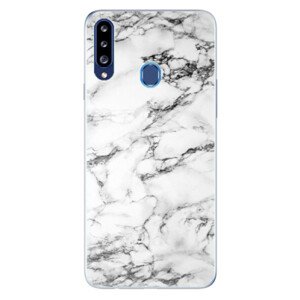 Odolné silikonové pouzdro iSaprio - White Marble 01 - Samsung Galaxy A20s