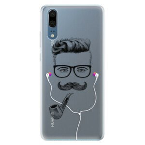 Silikonové pouzdro iSaprio - Man With Headphones 01 - Huawei P20