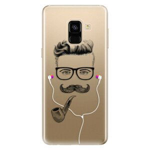 Odolné silikonové pouzdro iSaprio - Man With Headphones 01 - Samsung Galaxy A8 2018