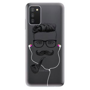 Odolné silikonové pouzdro iSaprio - Man With Headphones 01 - Samsung Galaxy A03s
