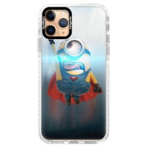 Silikonové pouzdro Bumper iSaprio - Mimons Superman 02 - iPhone 11 Pro