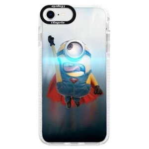 Silikonové pouzdro Bumper iSaprio - Mimons Superman 02 - iPhone SE 2020