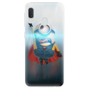 Plastové pouzdro iSaprio - Mimons Superman 02 - Samsung Galaxy A20e