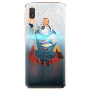 Plastové pouzdro iSaprio - Mimons Superman 02 - Samsung Galaxy A40