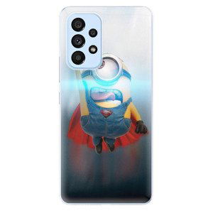 Odolné silikonové pouzdro iSaprio - Mimons Superman 02 - Samsung Galaxy A53 5G