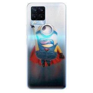 Odolné silikonové pouzdro iSaprio - Mimons Superman 02 - Realme 8 / 8 Pro