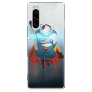 Plastové pouzdro iSaprio - Mimons Superman 02 - Sony Xperia 5