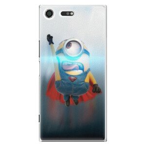 Plastové pouzdro iSaprio - Mimons Superman 02 - Sony Xperia XZ Premium