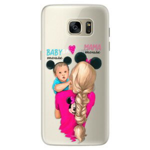 Silikonové pouzdro iSaprio - Mama Mouse Blonde and Boy - Samsung Galaxy S7 Edge
