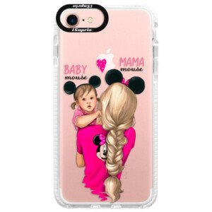 Silikonové pouzdro Bumper iSaprio - Mama Mouse Blond and Girl - iPhone 7