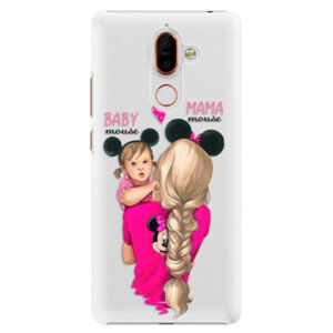 Plastové pouzdro iSaprio - Mama Mouse Blond and Girl - Nokia 7 Plus