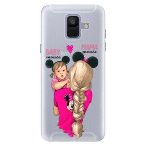 Silikonové pouzdro iSaprio - Mama Mouse Blond and Girl - Samsung Galaxy A6