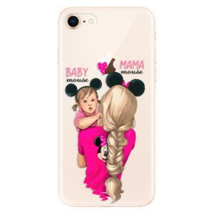 Odolné silikonové pouzdro iSaprio - Mama Mouse Blond and Girl - iPhone 8