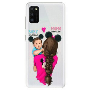 Plastové pouzdro iSaprio - Mama Mouse Brunette and Boy - Samsung Galaxy A41