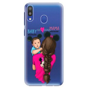 Plastové pouzdro iSaprio - Mama Mouse Brunette and Boy - Samsung Galaxy M20