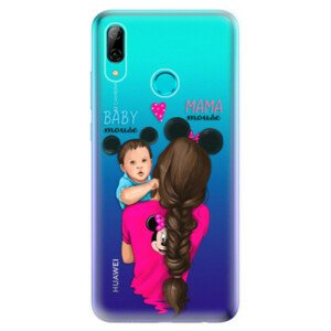 Odolné silikonové pouzdro iSaprio - Mama Mouse Brunette and Boy - Huawei P Smart 2019