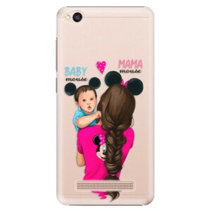 Plastové pouzdro iSaprio - Mama Mouse Brunette and Boy - Xiaomi Redmi 4A