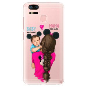 Plastové pouzdro iSaprio - Mama Mouse Brunette and Boy - Asus Zenfone 3 Zoom ZE553KL