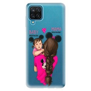 Odolné silikonové pouzdro iSaprio - Mama Mouse Brunette and Girl - Samsung Galaxy A12