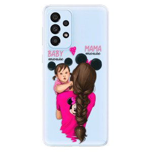 Odolné silikonové pouzdro iSaprio - Mama Mouse Brunette and Girl - Samsung Galaxy A33 5G