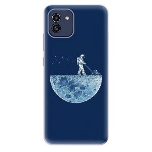 Odolné silikonové pouzdro iSaprio - Moon 01 - Samsung Galaxy A03