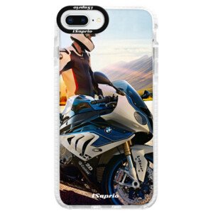 Silikonové pouzdro Bumper iSaprio - Motorcycle 10 - iPhone 8 Plus