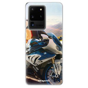 Odolné silikonové pouzdro iSaprio - Motorcycle 10 - Samsung Galaxy S20 Ultra
