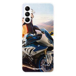 Odolné silikonové pouzdro iSaprio - Motorcycle 10 - Samsung Galaxy A04s