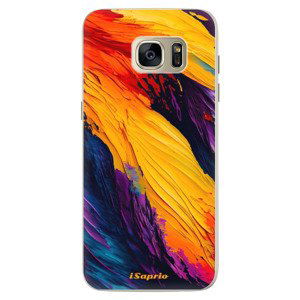 Silikonové pouzdro iSaprio - Orange Paint - Samsung Galaxy S7 Edge