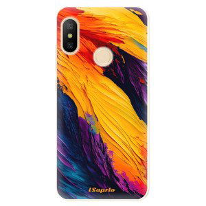 Odolné silikonové pouzdro iSaprio - Orange Paint - Xiaomi Mi A2 Lite