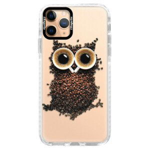 Silikonové pouzdro Bumper iSaprio - Owl And Coffee - iPhone 11 Pro