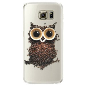 Silikonové pouzdro iSaprio - Owl And Coffee - Samsung Galaxy S6 Edge