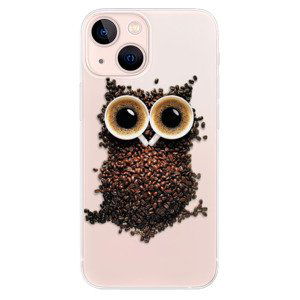 Odolné silikonové pouzdro iSaprio - Owl And Coffee - iPhone 13 mini