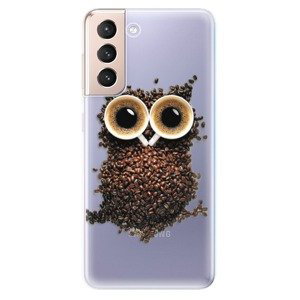 Odolné silikonové pouzdro iSaprio - Owl And Coffee - Samsung Galaxy S21