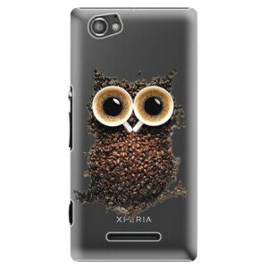 Plastové pouzdro iSaprio - Owl And Coffee - Sony Xperia M
