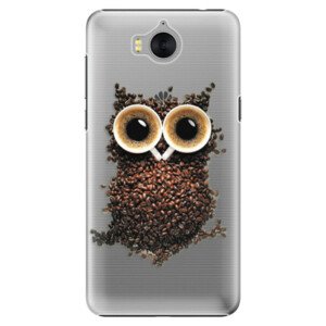 Plastové pouzdro iSaprio - Owl And Coffee - Huawei Y5 2017 / Y6 2017