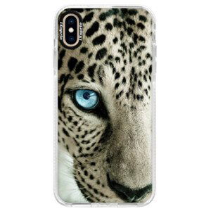 Silikonové pouzdro Bumper iSaprio - White Panther - iPhone XS Max