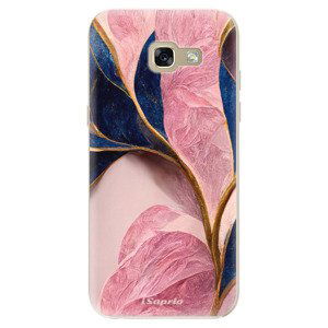 Odolné silikonové pouzdro iSaprio - Pink Blue Leaves - Samsung Galaxy A5 2017