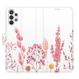 Flipové pouzdro iSaprio - Pink Flowers 03 - Samsung Galaxy A32 5G