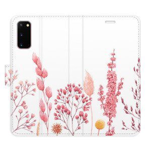 Flipové pouzdro iSaprio - Pink Flowers 03 - Samsung Galaxy S20