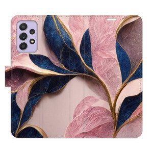 Flipové pouzdro iSaprio - Pink Leaves - Samsung Galaxy A52 / A52 5G / A52s