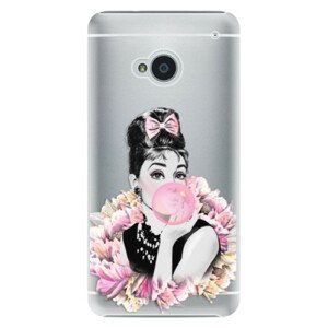 Plastové pouzdro iSaprio - Pink Bubble - HTC One M7