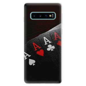 Odolné silikonové pouzdro iSaprio - Poker - Samsung Galaxy S10