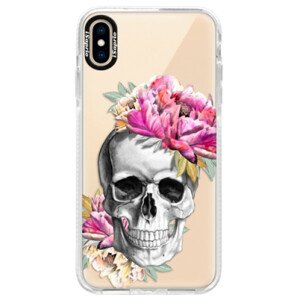 Silikonové pouzdro Bumper iSaprio - Pretty Skull - iPhone XS Max