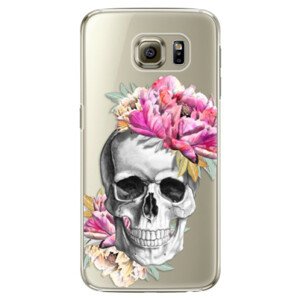 Plastové pouzdro iSaprio - Pretty Skull - Samsung Galaxy S6 Edge