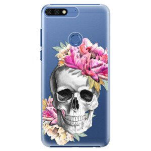 Plastové pouzdro iSaprio - Pretty Skull - Huawei Honor 7C