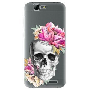 Plastové pouzdro iSaprio - Pretty Skull - Huawei Ascend G7
